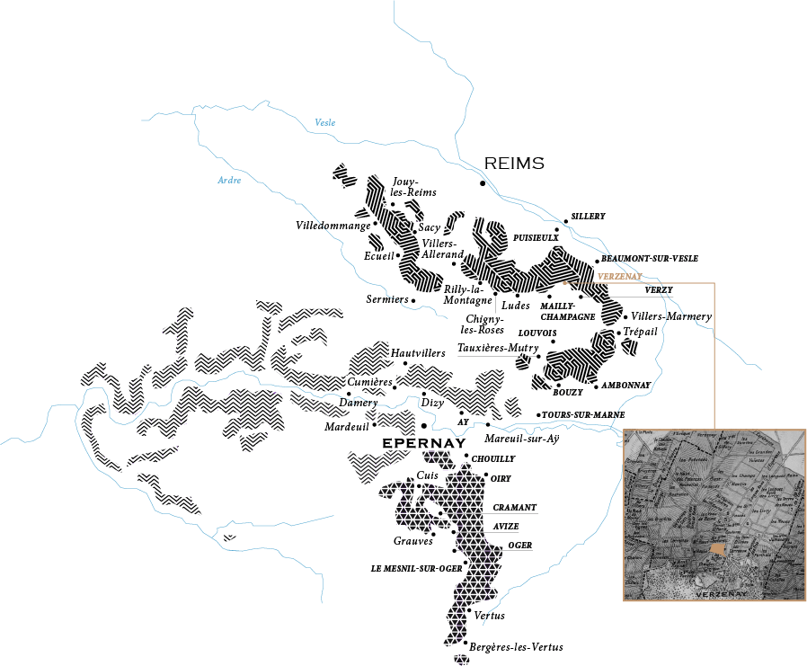 Carte du lieu-dit Les Marquises par Champagne Lombard